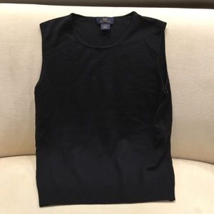 Brooks brothers sweater vest black